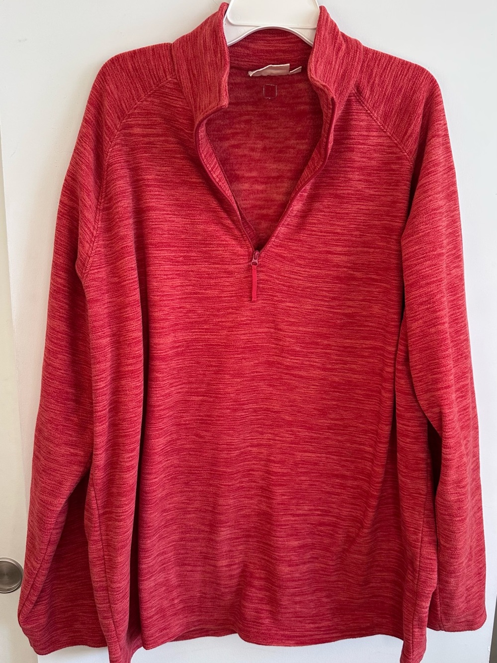 Men's Red Half-Zip Performance Sweater